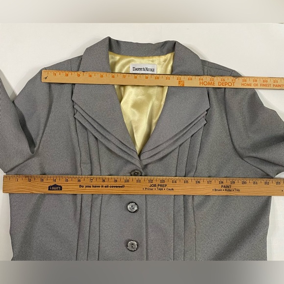 Danny  & Nicole Women’s Career Gray 100% Polyester 2 Piece Pants Suit Size 18 - Picture 8 of 16